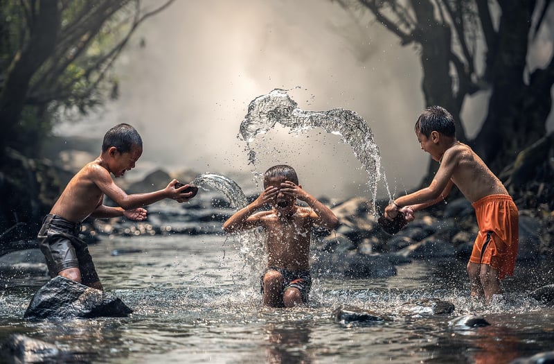Kids playing